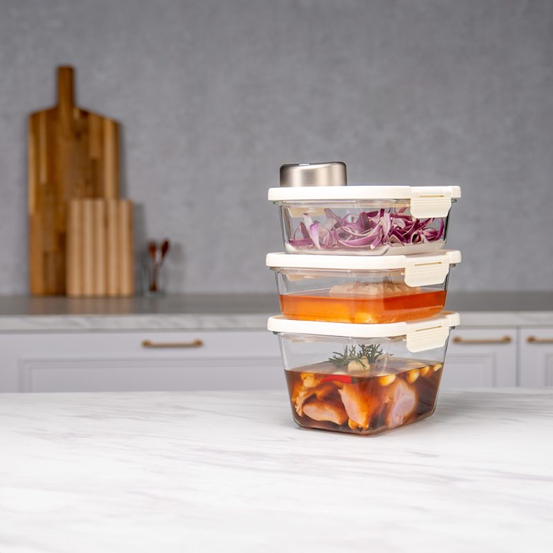 蘿拉廚房 | 美國SealVax玻璃真空盒(1大+2中)含真空機 | 玻璃真空盒 蘿拉廚房 | 美國SealVax玻璃真空盒(1大+2中)含真空機 | 玻璃真空盒