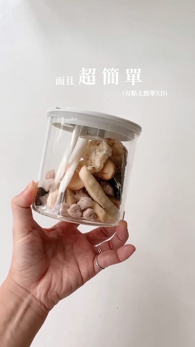 四隻貓·簡單居家-玻璃真空罐 | 真空保鮮罐｜沙拉罐｜隔夜燕麥罐｜保存容器｜食物保鮮