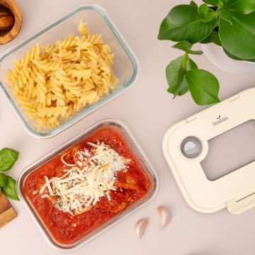 玻璃真空盒(1大+1中)l米色+SEASON•SEAL真空機 | 真空保鮮盒 | 醃肉神器 | 密封盒推薦 | 保存容器 玻璃真空盒(1大+1中)l米色+SEASON•SEAL真空機 | 真空保鮮盒 | 醃肉神器 | 密封盒推薦 | 保存容器