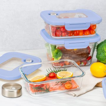 玻璃真空盒(1大+2中)藍色+SEASON•SEAL真空機 | 真空保鮮盒 | 醃肉神器 | 密封盒推薦 | 保存容器 玻璃真空盒(1大+2中)藍色+SEASON•SEAL真空機 | 真空保鮮盒 | 醃肉神器 | 密封盒推薦 | 保存容器