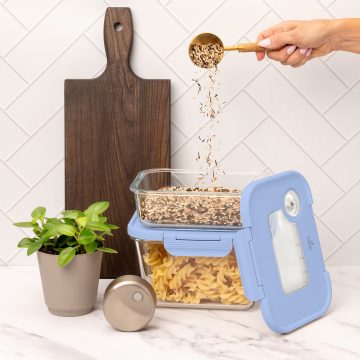 玻璃真空盒(1大+1中)藍色+SEASON•SEAL真空機 | 真空保鮮盒 | 醃肉神器 | 密封盒推薦 | 保存容器 玻璃真空盒(1大+1中)藍色+SEASON•SEAL真空機 | 真空保鮮盒 | 醃肉神器 | 密封盒推薦 | 保存容器