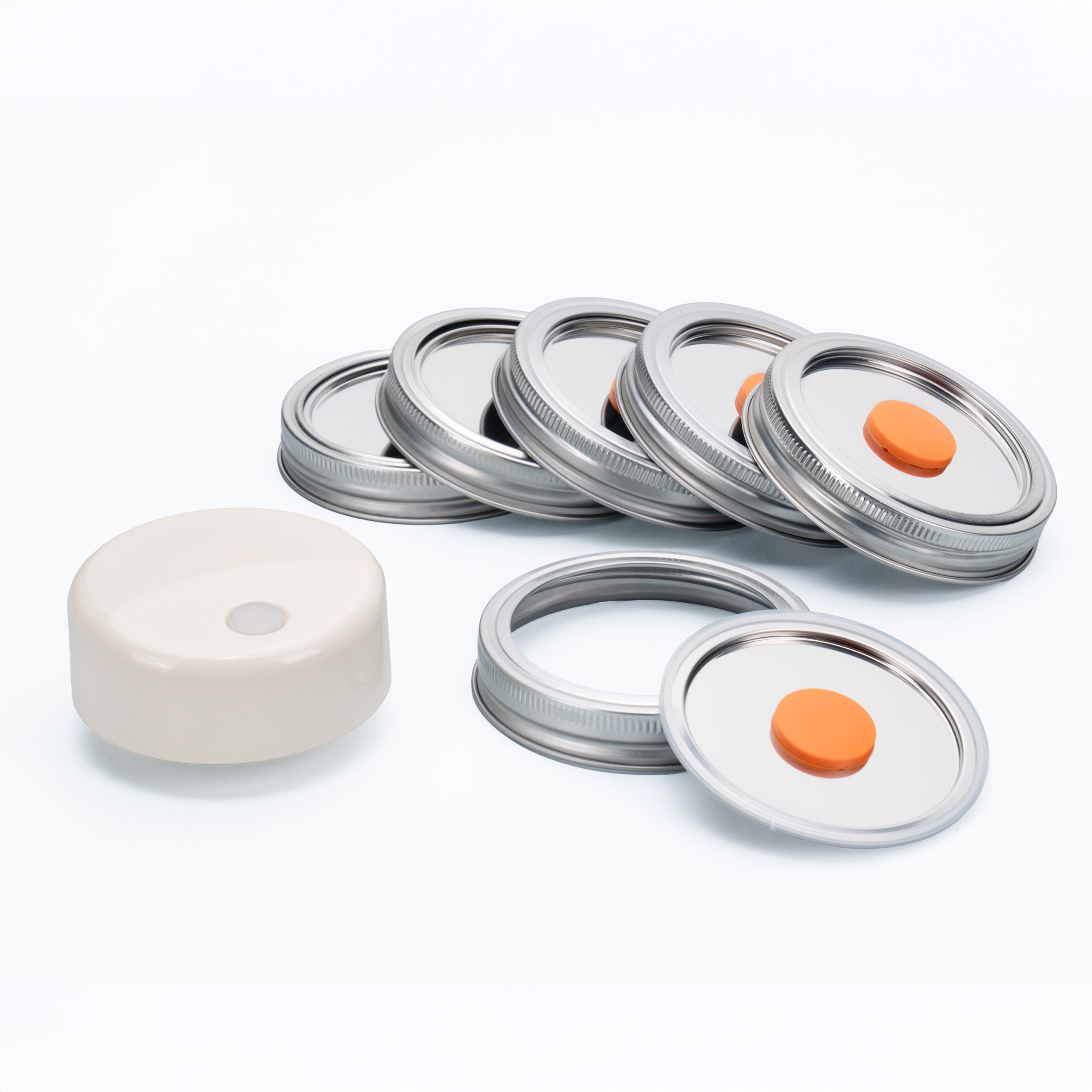 MasonSeal寬口梅森罐專用蓋(6蓋組)含SEAL•Mode真空機- 美國SealVax真空