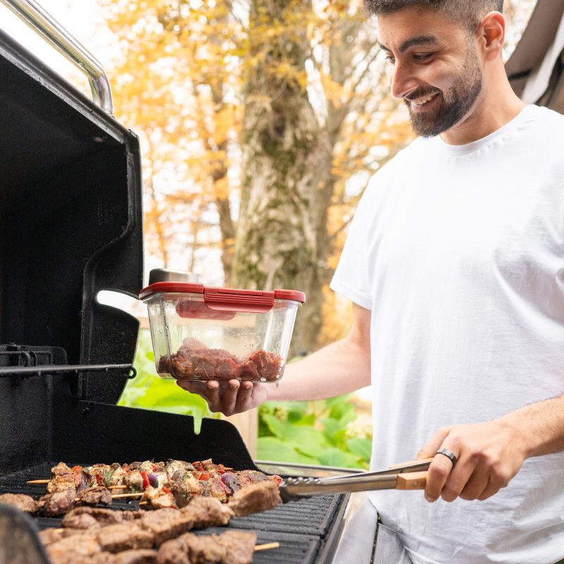 玻璃真空盒棕色+SeasonSeal真空機 | 真空保鮮盒 | 醃肉神器 | 密封盒推薦 | 保存容器