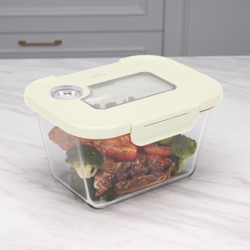 玻璃真空盒-大-米色 玻璃真空盒-大-米色