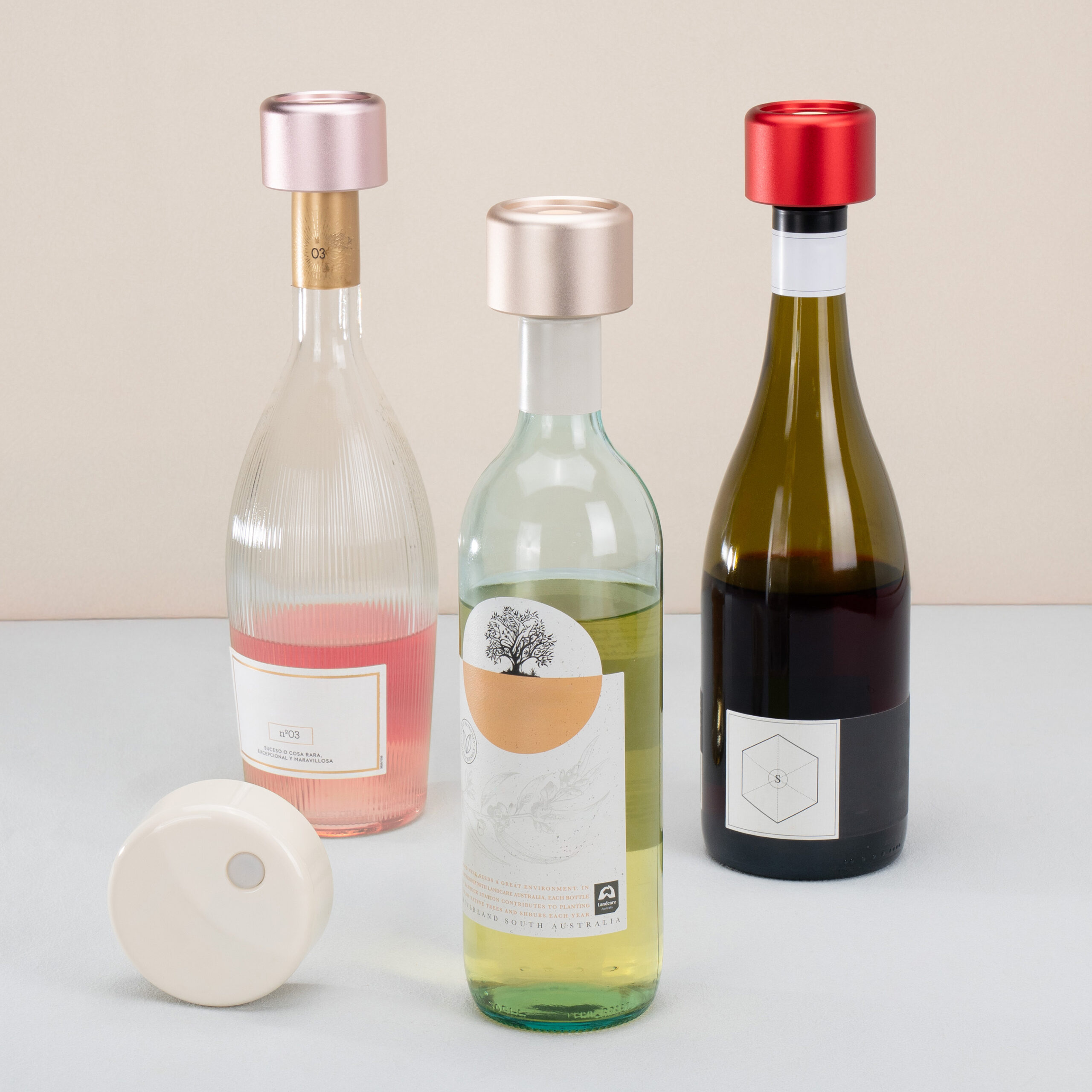 VinCap真空酒瓶塞3入組含真空機