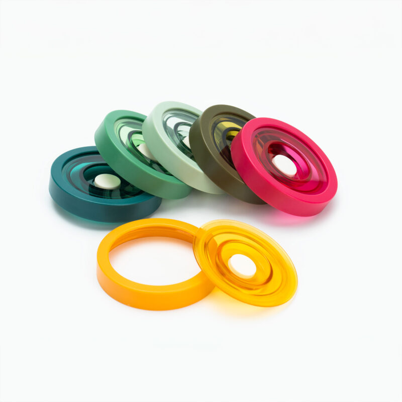 MasonSeal寬口梅森罐彩色蓋-6入組