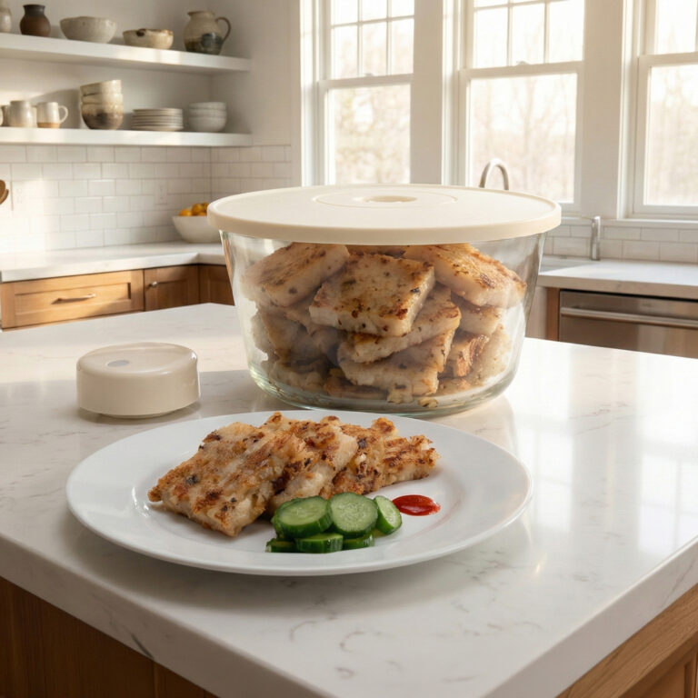 蓋力嗨plus真空保鮮盒 | 年菜收納 | 經典蘿蔔糕 | 涼拌小黃瓜