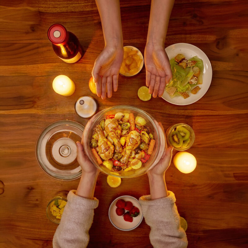 SeasonSeal圓形玻璃真空盒組(1大+1中)含雙模式真空機